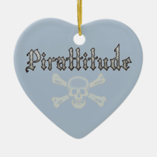 Adorno De Cerámica Pirtitude Bone Jolly Roger