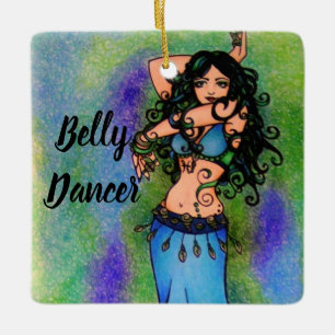 Adorno De Cerámica Pisces Belly Dancer
