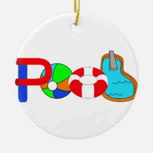Adorno De Cerámica Piscina