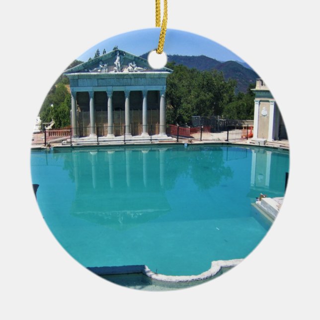 Adorno De Cerámica Piscina de Neptuno en Hearst Castle, San Simeon, C (Frente)