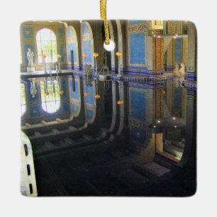 Adorno De Cerámica Piscina romana en el Castillo Hearst, California