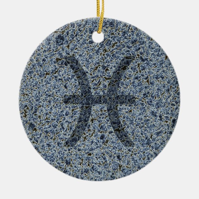 Adorno De Cerámica Piscis (Frente)