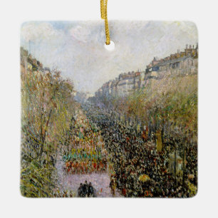 Adorno De Cerámica Pissarro - Boulevard Montmartre, Martes de Carnava