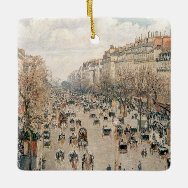 Adorno De Cerámica Pissarro - Boulevard Montmartre, tarde del sol (Anverso)
