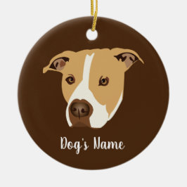 Adorno De Cerámica Pitbull personalizado