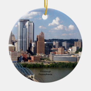 Adorno De Cerámica Pittsburgh, Pennsylvania Skyline
