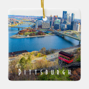 Adorno De Cerámica Pittsburgh Skyline