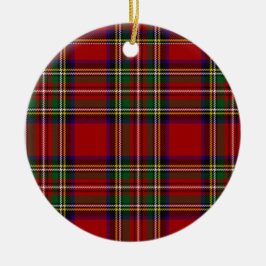 Adorno De Cerámica PixDezines clan stewart tartan