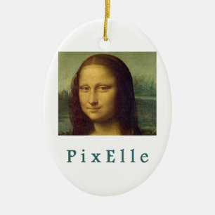 Adorno De Cerámica Pixelle femme