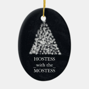 Adorno De Cerámica Pizarra de Navidad para la anfitriona con más esti