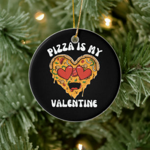 Adorno De Cerámica Pizza Es Mi San Valentín