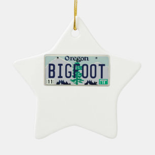 Adorno De Cerámica Placa de Oregon Bigfoot