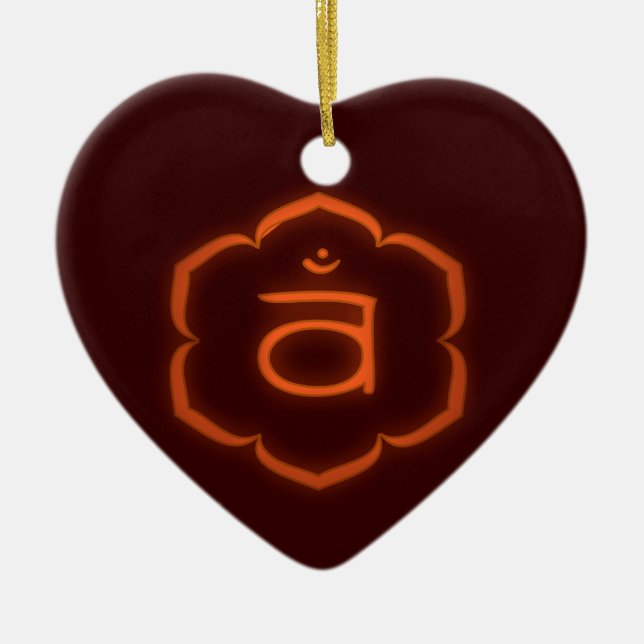 Adorno De Cerámica Placer Chakra Ornament (Frente)