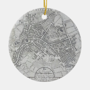 Adorno De Cerámica Plan de Birmingham, 1731, publicado 1789 (engravin