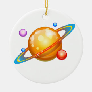 Adorno De Cerámica Planetas