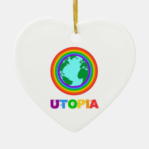 Adorno De Cerámica Planète Utopia