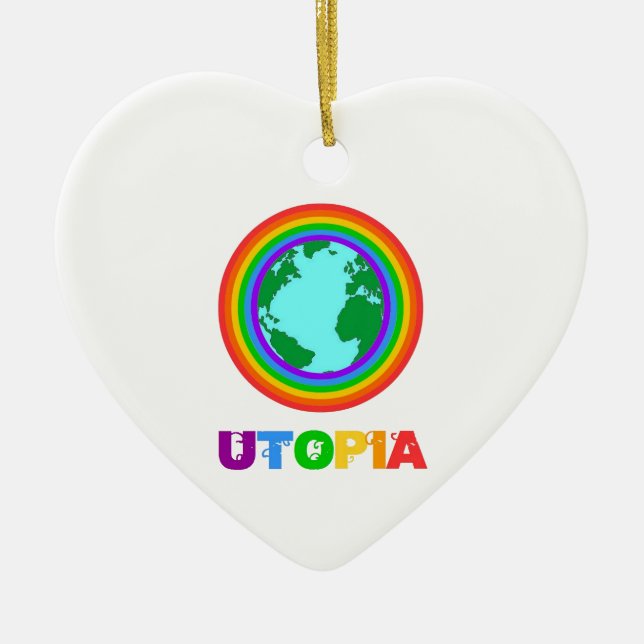 Adorno De Cerámica Planète Utopia (Frente)