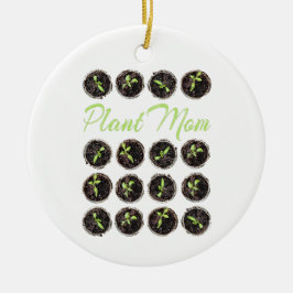 Adorno De Cerámica Planta Mamá Jardín Flor Hobby Gardener o Florisco