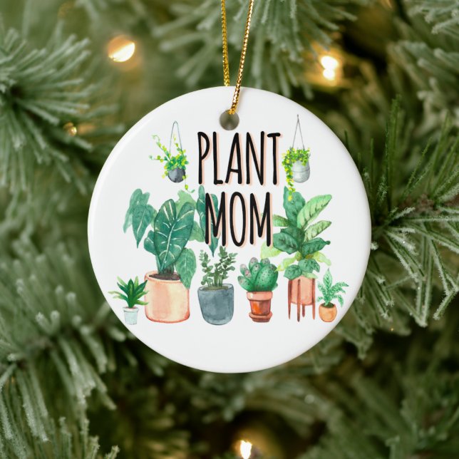 Adorno De Cerámica Planta Mamá -Jardinería, Regalo De Plantador Para  (Árbol)