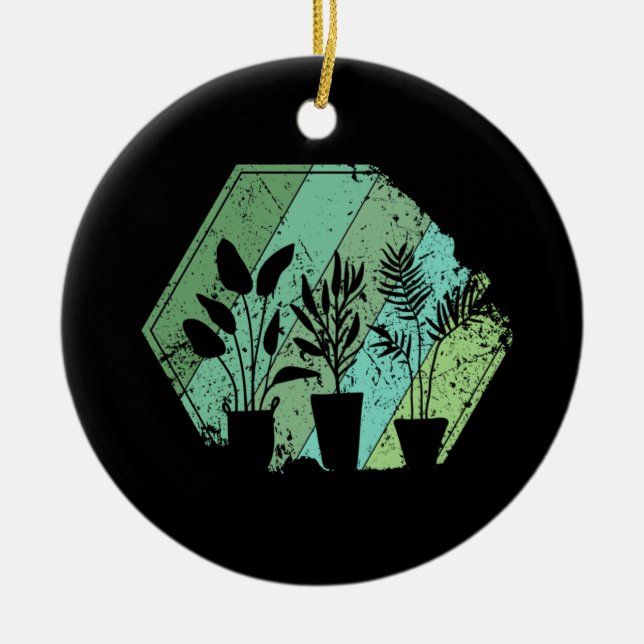 Adorno De Cerámica Plantas - Plantas Potentes (Frente)