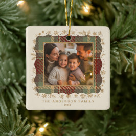 Adorno De Cerámica Plantilla de foto de cuadros navideños clásicos ID