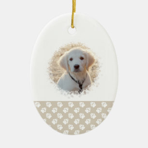 Adorno De Cerámica Plantilla de foto de mascota personalizada para la