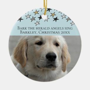 Adorno De Cerámica Plantilla de fotografía personalizada para Navidad