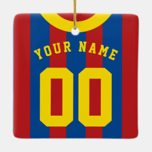 Adorno De Cerámica Plantilla de número de Jersey de Rugby de Fútbol d