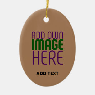 ADORNO DE CERÁMICA PLANTILLA DE TEXTO DE IMAGEN MARRÓN SENCILLA EDITA