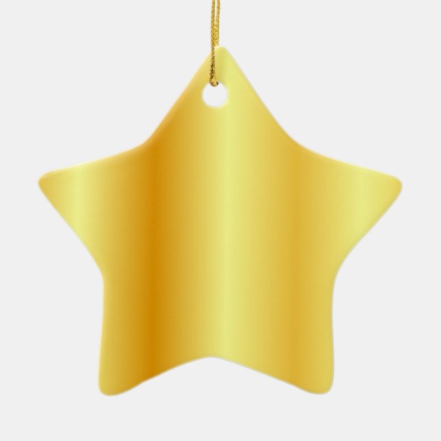 Adorno De Cerámica Plantilla en blanco Personalizado de aspecto metál (Frente)