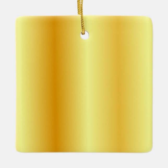 Adorno De Cerámica Plantilla Faux Gold Metallic Look Personalizado Bl (Anverso)