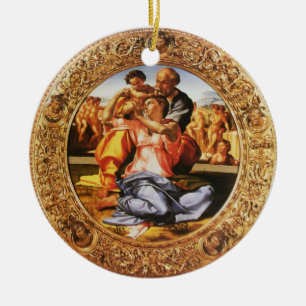 Adorno De Cerámica Plantilla fotográfica de Navidades de la familia s