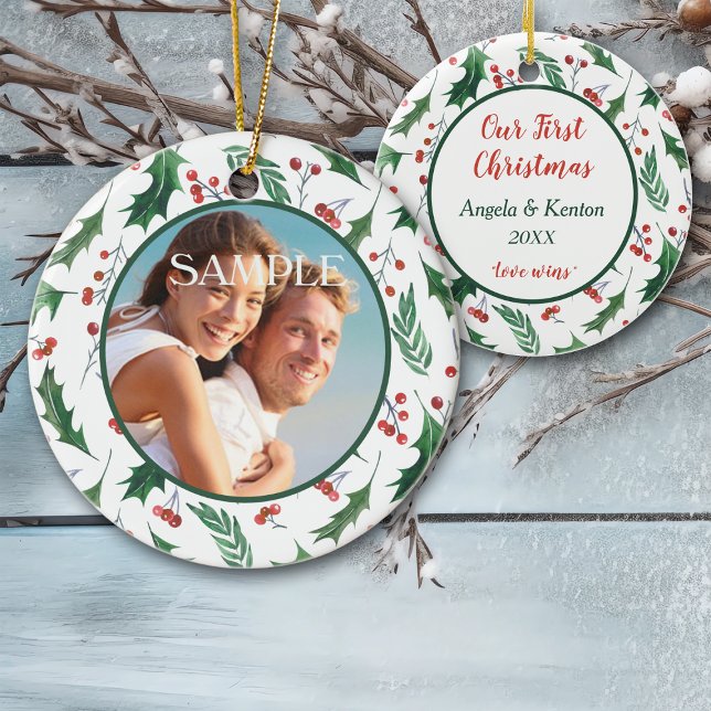 Adorno De Cerámica Plantilla fotográfica Red Berry Holly Nuestra Prim (Subido por el creador)