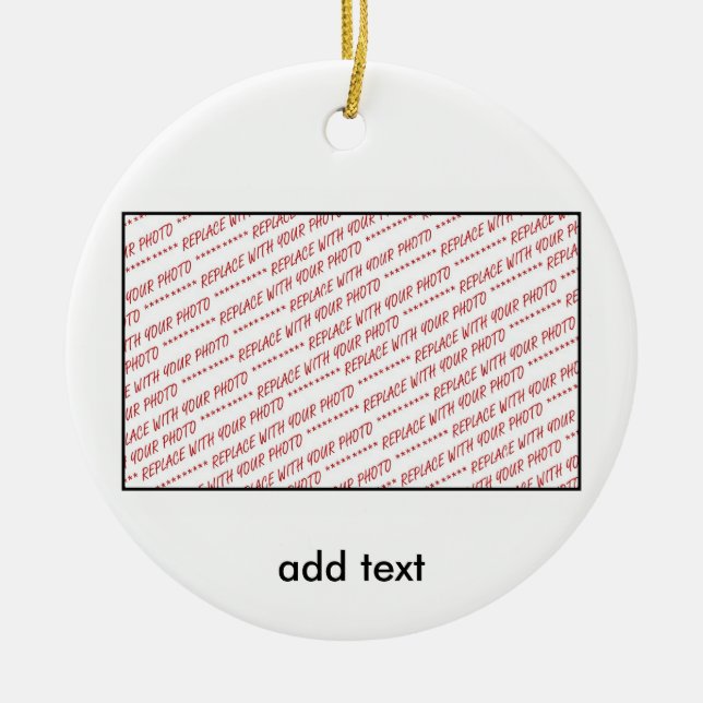 Adorno De Cerámica Plantilla para fotografía de grupo o clase (Frente)