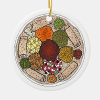 Plata de comida de cocina etíope Injera Wat Lentil