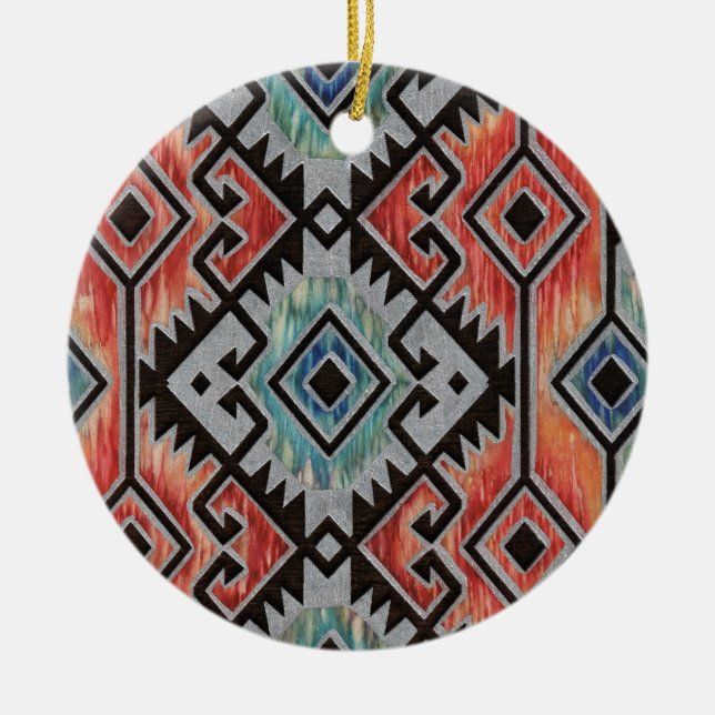 Adorno De Cerámica Plata del sudoeste (Frente)