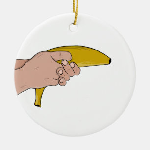Adorno De Cerámica Plátano letal
