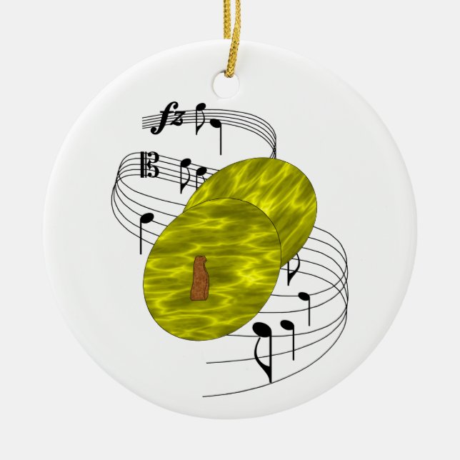 Adorno De Cerámica Platillos (Frente)