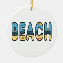 Adorno De Cerámica Playa