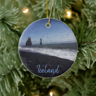 Adorno De Cerámica Playa de arena negra, Islandia