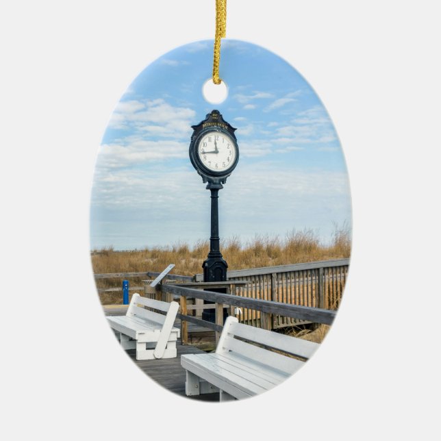 Adorno De Cerámica Playa de Bethany, Delaware (Frente)