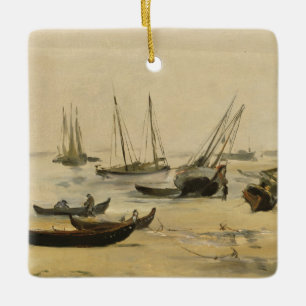 Adorno De Cerámica Playa de Eduardo Manet el , marea baja