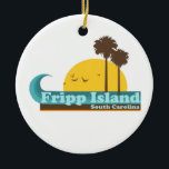 Adorno De Cerámica Playa de Fripp<br><div class="desc">Isla Carolina del Sur de Fripp.</div>