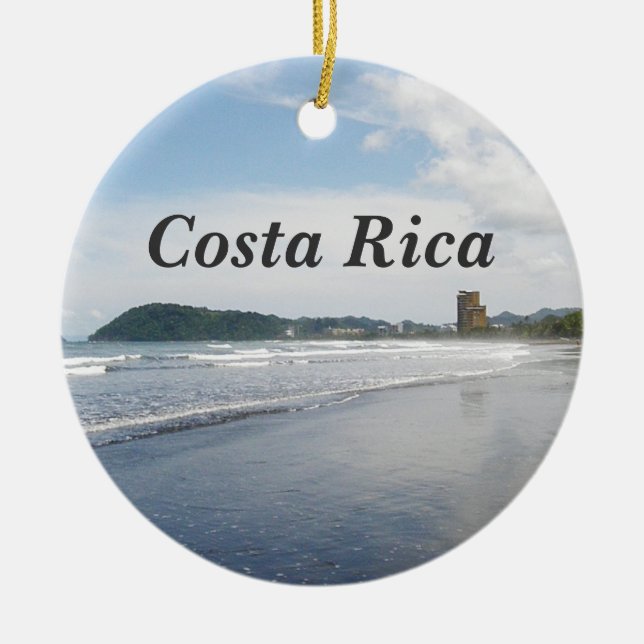 Adorno De Cerámica Playa de Jaco en Costa Rica (Frente)