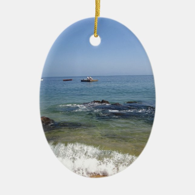 Adorno De Cerámica Playa de Las Caletas en Puerto Vallarta, México (Frente)