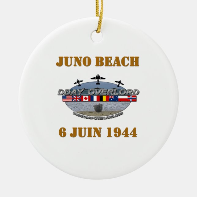Adorno De Cerámica Playa Juno 1944 Normandía (Frente)