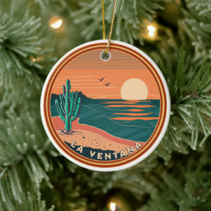 Adorno De Cerámica Playa La Ventana Baja México Navidades