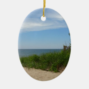 Adorno De Cerámica Playa privada en el lago Michigan