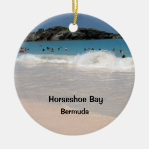 Adorno De Cerámica Playa rosada #1, bahía de herradura, Bermudas de