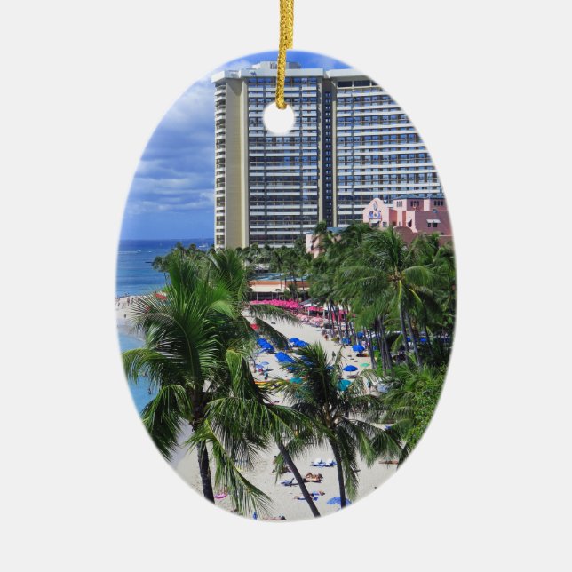 Adorno De Cerámica Playa Waikiki (Frente)